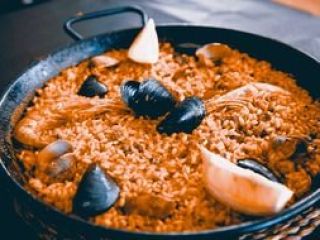 Typical seafood rice from Peniscola