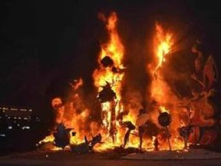 Cremá bonfires of San Juan Jávea
