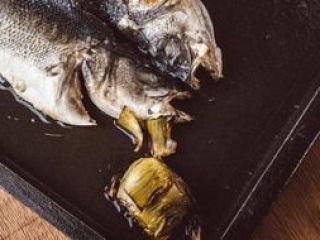 Fresh sea bass with artichoke
