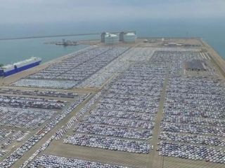 Aerial view of the port of Sagunto